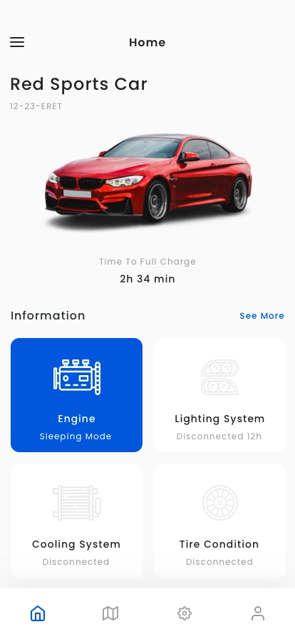 Car Remote Control App UI Kit - Screenshot 1