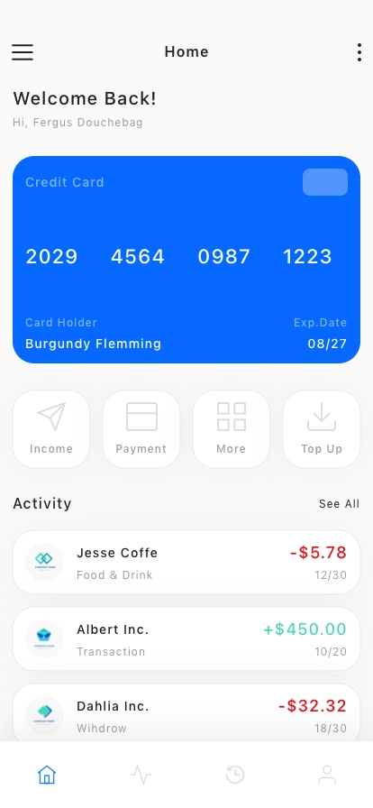 Money Transfer Mobile App UI Kit - Screenshot 1