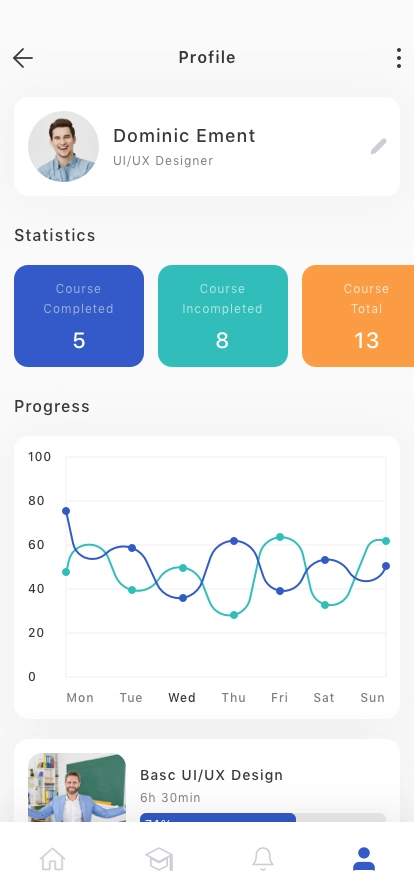 Learning & Course Mobile App UI Kit - Screenshot 5