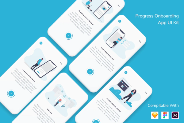 Progress Onboarding App UI Kit