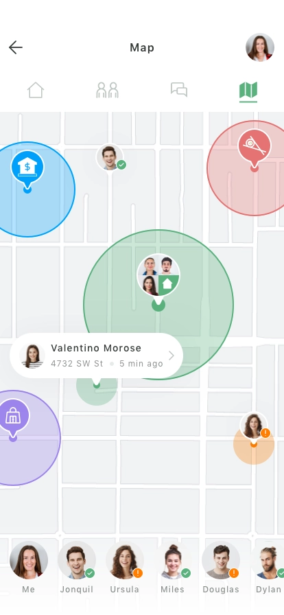 Map Location Mobile App UI Kit - Screenshot 1