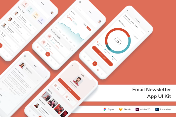 Email Newsletter App UI Kit