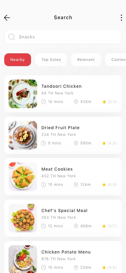 Food Delivery Mobile App UI Kit - Screenshot 3
