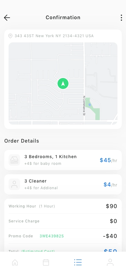 Cleaning Service Booking Mobile App UI Kit - Screenshot 2