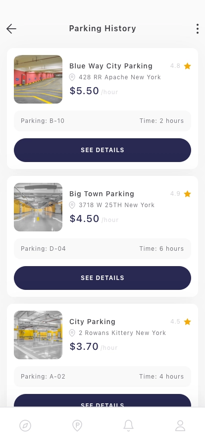 Parking Garage Finder Mobile App UI Kit - Screenshot 4