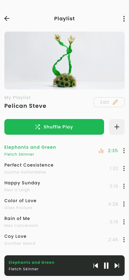 Music Player & Streaming Mobile App UI Kit - Screenshot 2