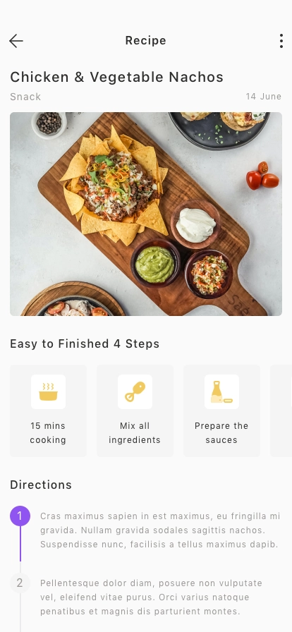Food Recipe App UI Kit - Screenshot 5
