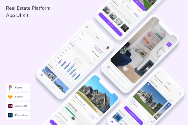 Real Estate Platform App UI Kit