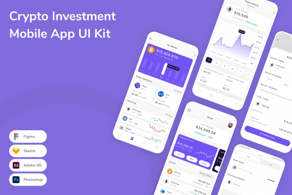 Crypto Investment Mobile App UI Kit
