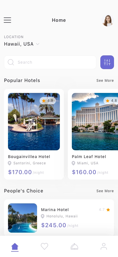 Hotel Booking Mobile App UI Kit - Screenshot 2