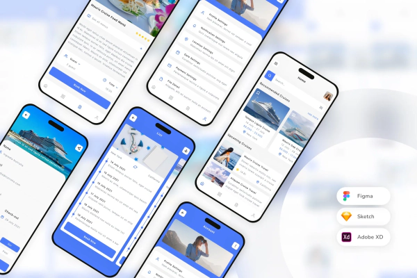 Cruise Travel Planner & Booking Mobile App UI Kit