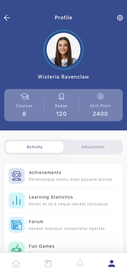 Online Course Mobile App UI Kit - Screenshot 4