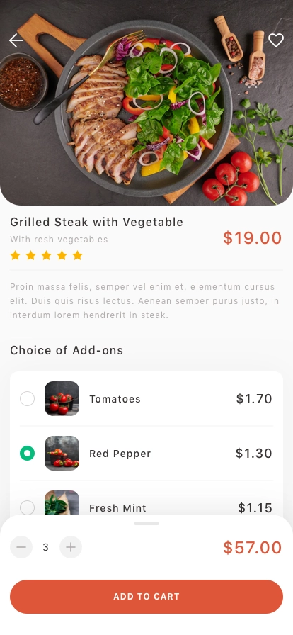Food Order & Delivery Mobile App UI Kit - Screenshot 4