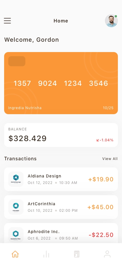 Payment & Finance Mobile App UI Kit - Screenshot 1