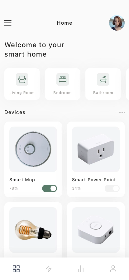 Home Control Mobile App UI Kit - Screenshot 1