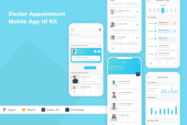 Doctor Appointment Mobile App UI Kit