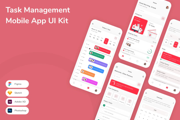 Task Management Mobile App UI Kit