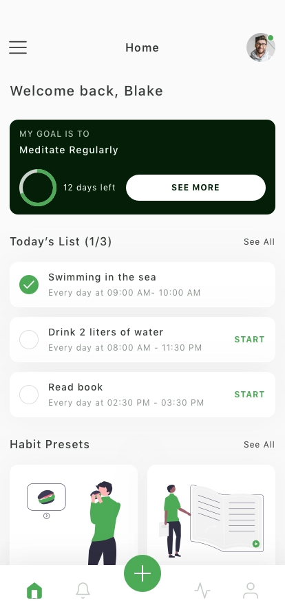 Habit Tracker Mobile App UI Kit - Screenshot 2