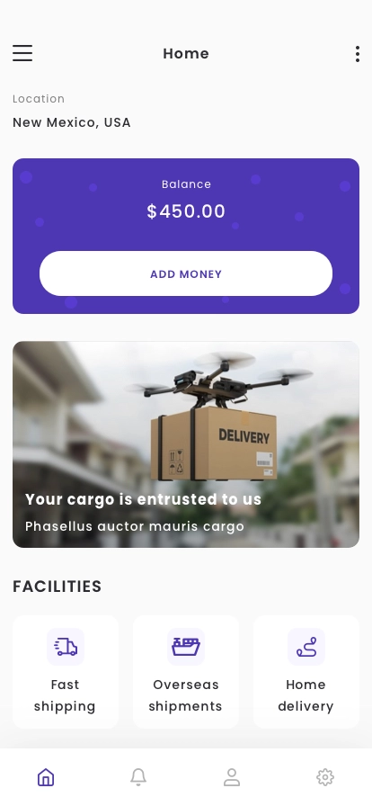 Shipping & Cargo Tracking App UI Kit - Screenshot 2