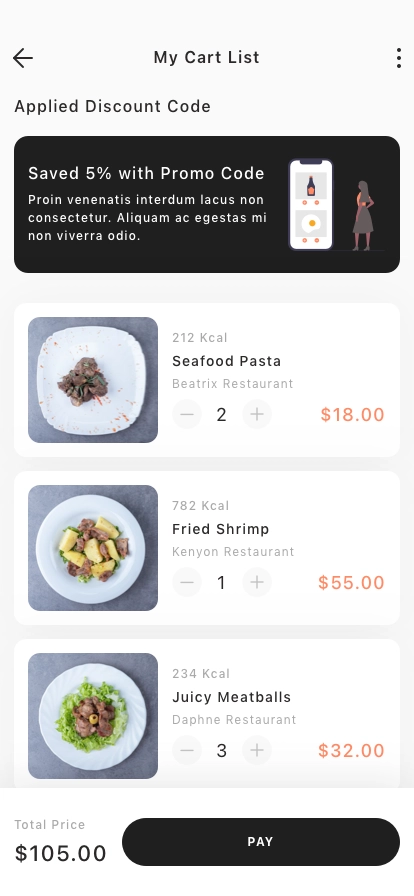 Food Delivery Mobile App UI Kit - Screenshot 4