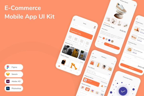E-Commerce Mobile App UI Kit