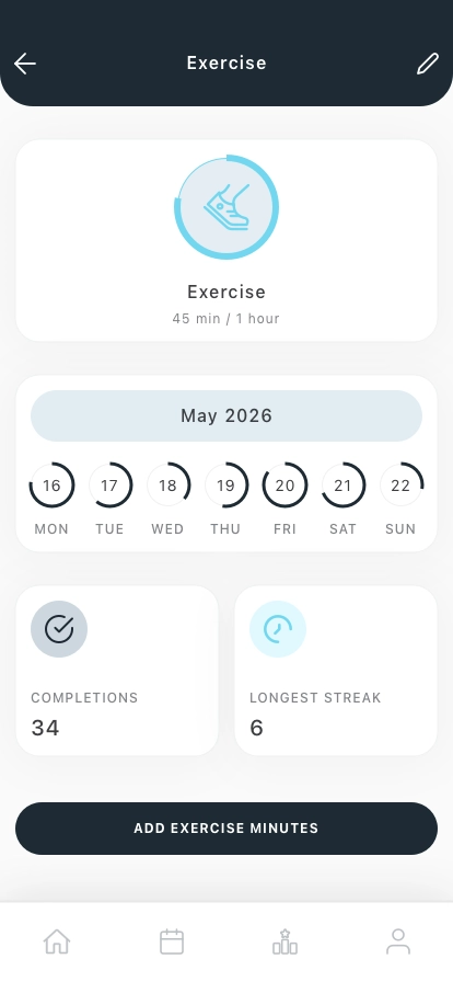 Habit & Motivation Mobile App UI Kit - Screenshot 4