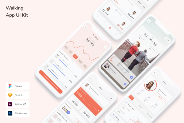 Walking App UI Kit