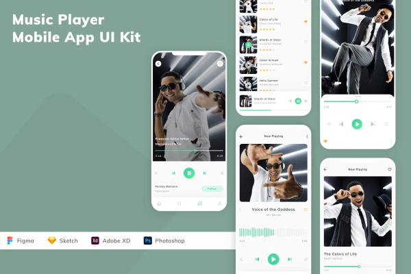 Music Player Mobile App UI Kit
