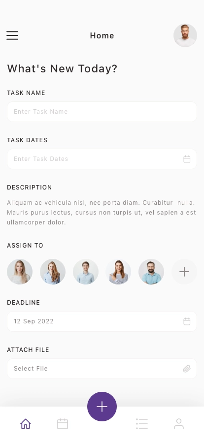 Task Planner Mobile App UI Kit - Screenshot 3