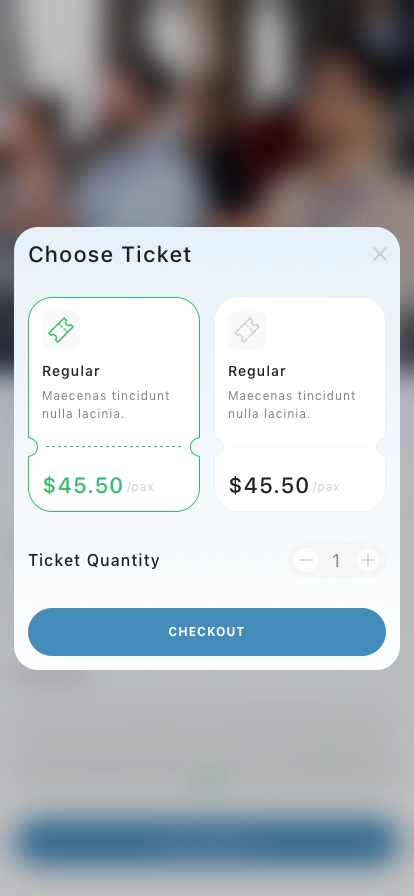 Event Booking Mobile App UI Kit - Screenshot 5