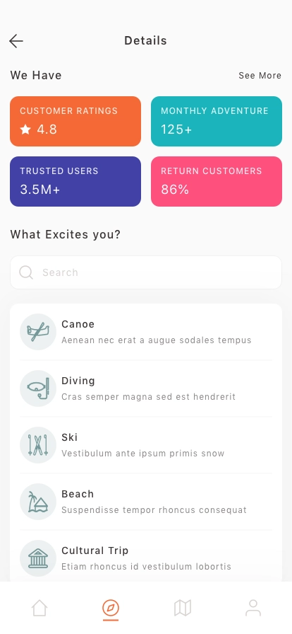 Trip Planner Mobile App UI Kit - Screenshot 3