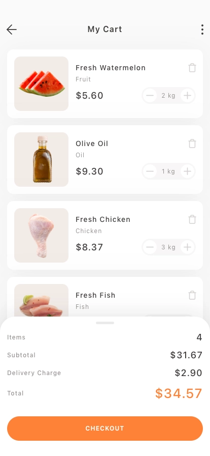 Online Grocery Mobile App UI Kit - Screenshot 4