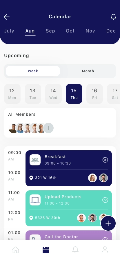 Daily Routine Planner Mobile App UI Kit - Screenshot 3