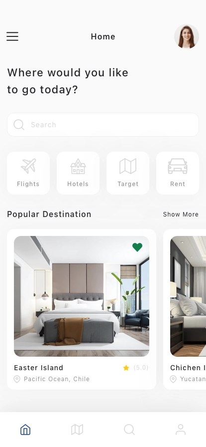 Travel & Reservation Mobile App UI Kit - Screenshot 1
