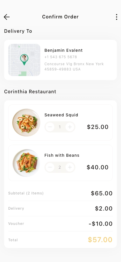 Food Ordering Mobile App UI Kit - Screenshot 4