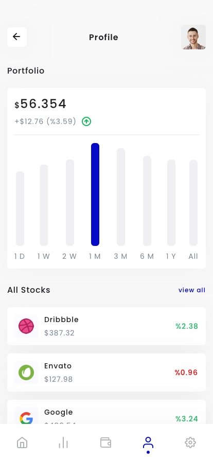 Stock Trading Mobile App UI Kit - Screenshot 4