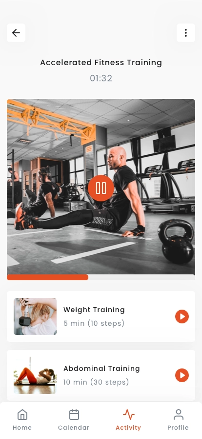 Fitness & Workout Mobile App UI Kit - Screenshot 5