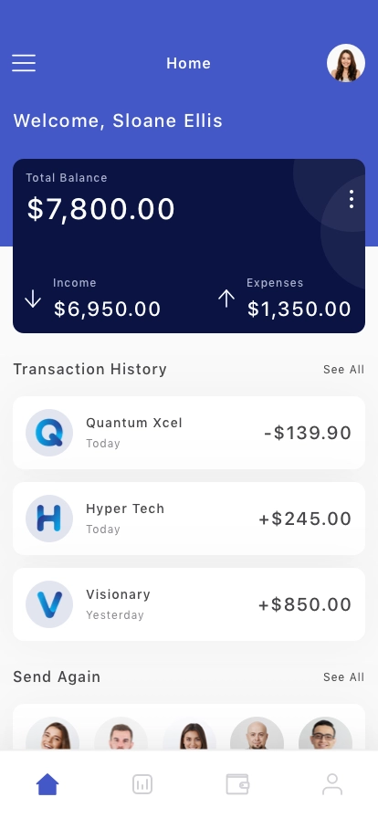Expense & Income Manager Mobile App UI Kit for Figma, Sketch & XD ...