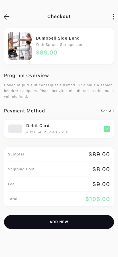 Workout Tracker Mobile App UI Kit - Screenshot 5