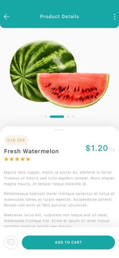 Grocery Shop Mobile App UI Kit - Screenshot 3