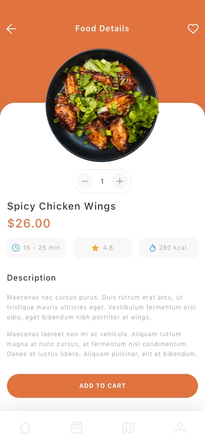 Food Delivery Mobile App UI Kit - Screenshot 2