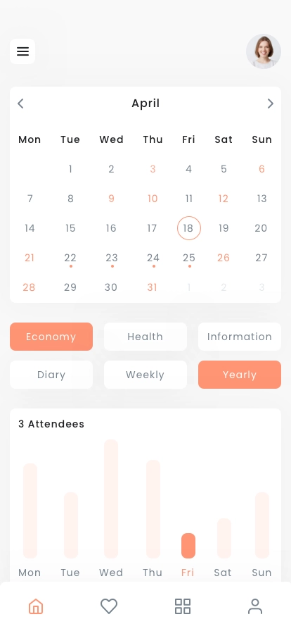 Task & Event Calendar App UI Kit - Screenshot 1