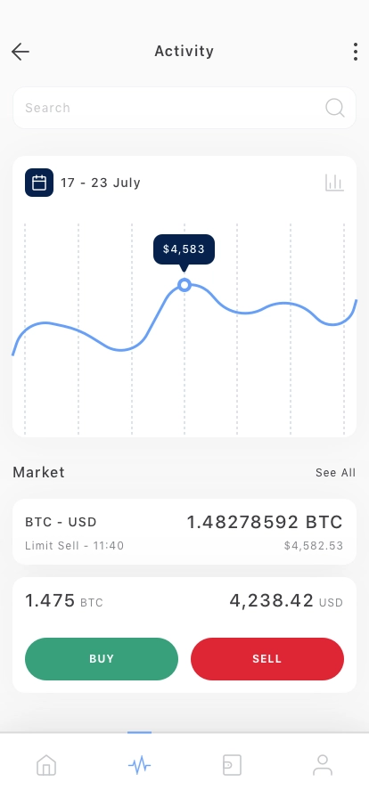 Crypto Exchange Mobile App UI Kit for Figma, Sketch & XD | UIworkshop