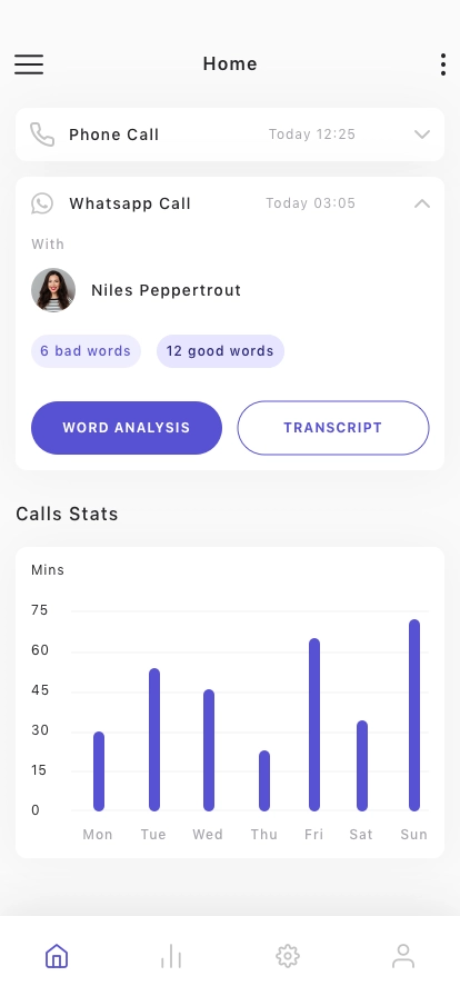 Voice Analysis Mobile App UI Kit - Screenshot 1