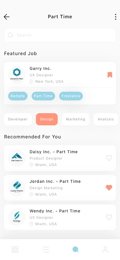 Job Finder Mobile App UI Kit - Screenshot 2