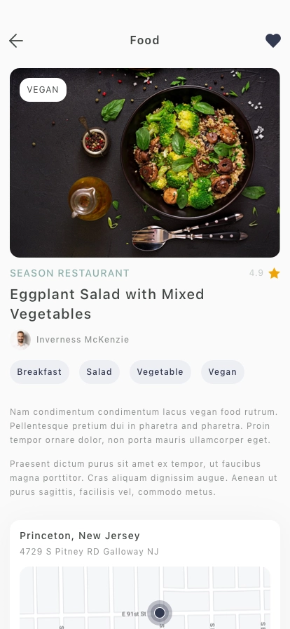 Food & Restaurant Finder Mobile App UI Kit - Screenshot 5