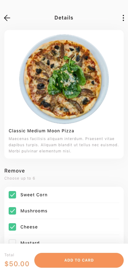 Food Delivery & Ordering Mobile App UI Kit - Screenshot 5