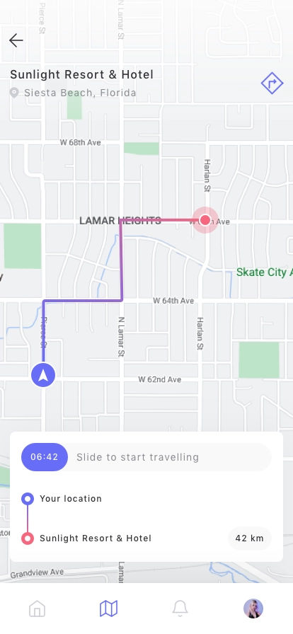 Travel Maps Concept App UI Kit - Screenshot 3
