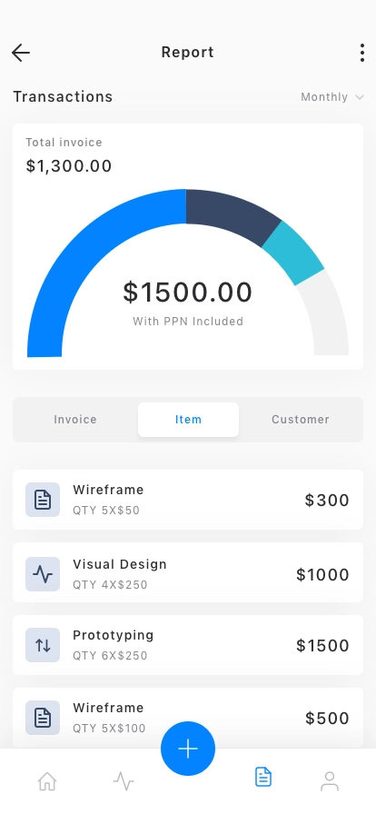 Invoice Management Mobile App UI Kit - Screenshot 5
