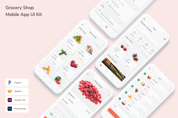Grocery Shop Mobile App UI Kit